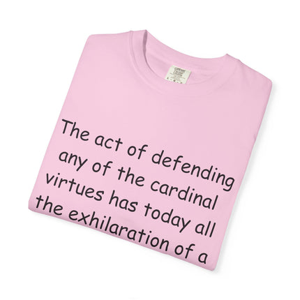 Unisex Statement Tee – “Defending Virtue” Chesterton Quote