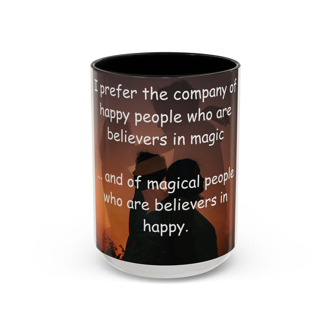 Believers in Magic Mug – 15oz Accent Ceramic Cup for Happy Souls
