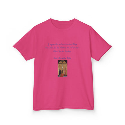 Saint Kolbe Kids Tee – Heavy Cotton Shirt for Faith & Family