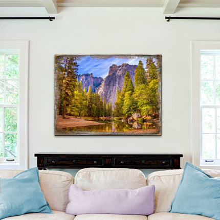 Forest Lake Art Wooden Wall Art by Nature Wonders - Nature Wildlife Decor  - 95238B-0