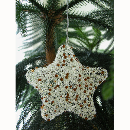 Recycled Wire Star Ornament-2