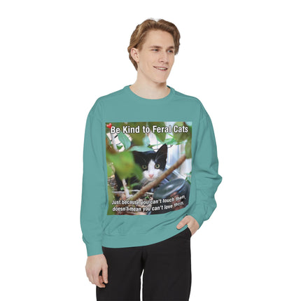 Be Kind to Feral Cats Sweatshirt — Animal Rescue Crewneck