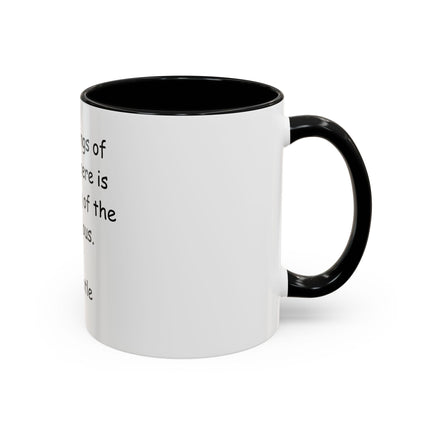 Aristotle Quote Accent Coffee Mug — “In All Things of Nature There Is Something of the Marvelous”
