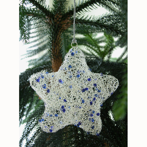 Recycled Wire Star Ornament-1