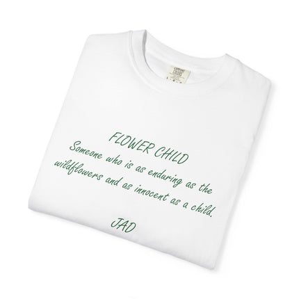 Flower Child Unisex Garment-Dyed T-Shirt – Vintage Inspiration for Free Spirits