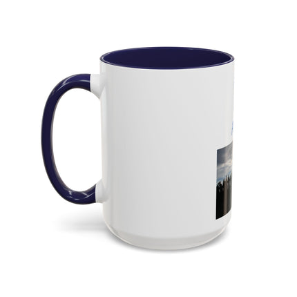 Pray for Peace Accent Coffee Mug — Inspirational Religious Prayer Mug (11/15oz)