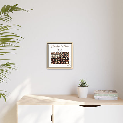 Chocolate Is Brain Fuel Canvas Print