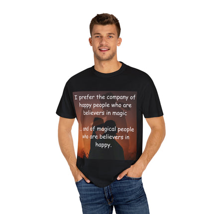 Believers in Magic Tee – Unisex Garment-Dyed Shirt for Joyful Souls