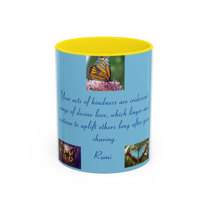 Inspirational Butterfly Coffee Mug – Rumi Quote – 11oz