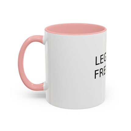 Legalize Freedom Accent Coffee Mug – Colored Handle 11/15oz