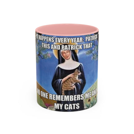 Funny Cat Lover Mug – ‘No One Remembers Me and My Cats’ – 11oz