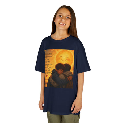 Kids Hug Tee — "Sometimes all you need is a hug" Heartwarming Children's T‑Shirt
