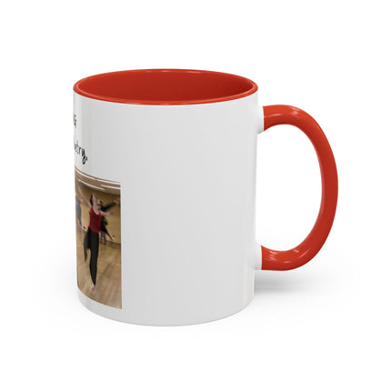 Dancing Is Silent Poetry Accent Coffee Mug — Inspirational Dance Quote Mug
