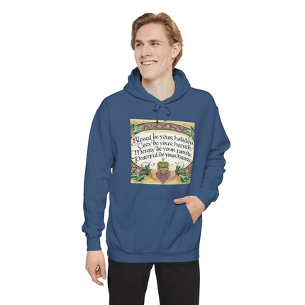 Celtic Holiday Hoodie — "Blessed be your holidays" Cozy Family Christmas Sweatshirt