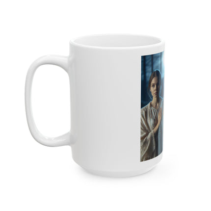 Vintage Gothic Sisters Ceramic Mug — Moonlit Victorian Portrait Coffee Cup (11oz/15oz)