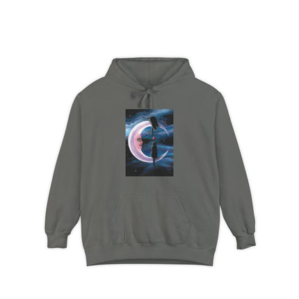 Crescent Moon Black Cats Hoodie — Rose Offering Cat Moon Graphic