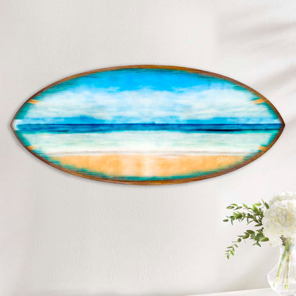 Ocean View Surfboard Coastal Wall Art by G. DeBrekht - Coastal Holiday Decor - 8490130HS-2