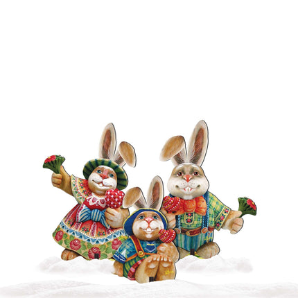 Drucker Easter Family Easter Yard Sign  by G. DeBrekht - Easter Spring Decor - 8154420-2F-4