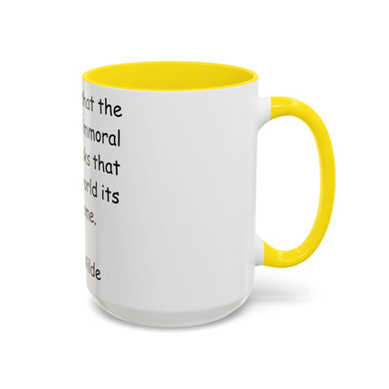 Oscar Wilde Accent Mug – “Books & Shame” Quote – 15oz Ceramic