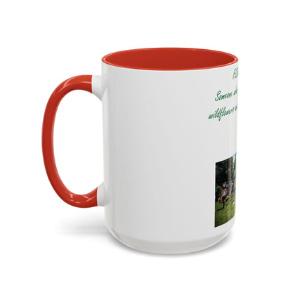 Flower Child Accent Coffee Mug - 15oz - Inspirational Gift for Nature Lovers
