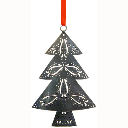 Recycled Metal Christmas Tree Ornament-2