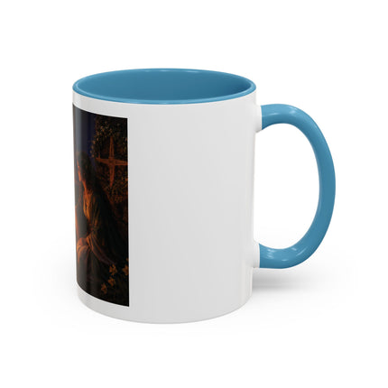 Brigid’s Fire Accent Coffee Mug — Pagan Imbolc Celebration Tea Cup (11/15oz)