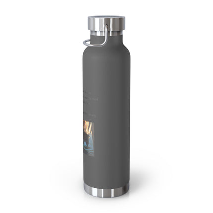 22oz Insulated Bottle — "You Don't Have to Check It Out" Burning Books Quote