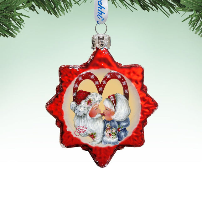 So Much in Love Mercury Glass Ornament by Jamie Mills-Price - Christmas Santa Snowman Decor - 778209-7514-0