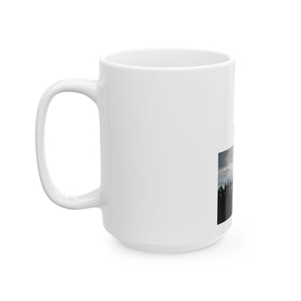 Pray for Peace Ceramic Mug — Inspirational Photo Coffee Cup (11oz/15oz)