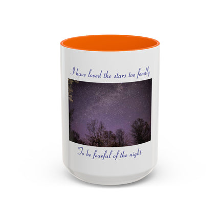 Starry Night Coffee Mug — “I have loved the stars too fondly” Accent Mug