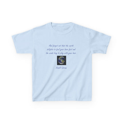 Eco Kids Tee with Khalil Gibran Quote | Earth Day Style