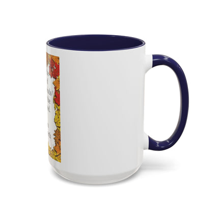 Autumn Leaves Quote Mug — William Wordsworth Fall Coffee Cup (11/15oz)