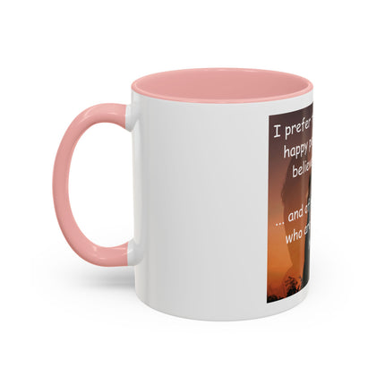 Magic & Happiness Quote Coffee Mug – "I prefer the company of happy people who are believers in magic"