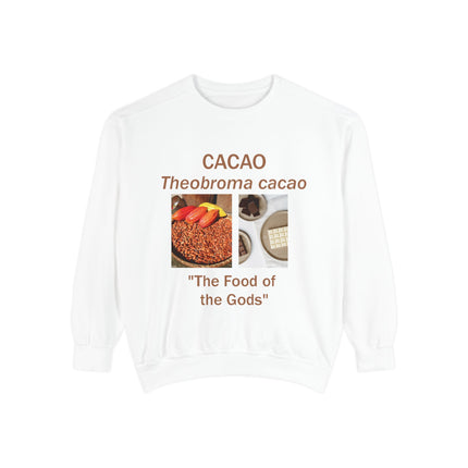 Cacao Sweatshirt - The Food of the Gods - Unisex Garment-Dyed Comfort