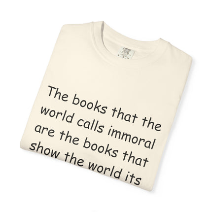 Oscar Wilde Quote Unisex Garment-Dyed T-shirt - Literary Inspiration Tee