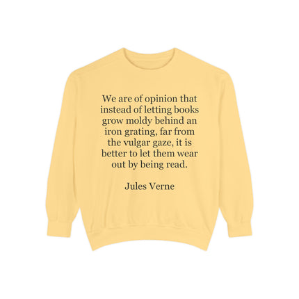 Jules Verne Quote Sweatshirt — Literary Quote Crewneck for Book Lovers