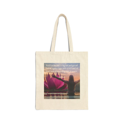 Inspirational Lotus Sunrise Tote Bag