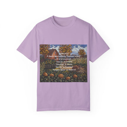 Samhain Tee – Unisex Garment-Dyed Shirt with Pumpkin Spice Wit