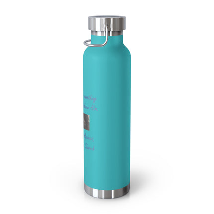 Inspirational Insulated Water Bottle - 22oz Stainless Steel with Saint Thomas Aquinas Quote
