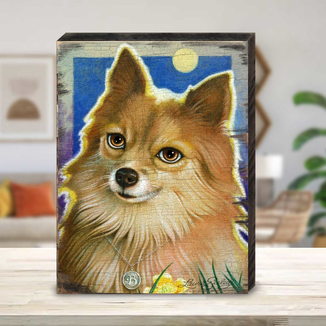 Buttercups Wooden Wall Art by Laura Seeley - Pets Dog and Cats Decor - 8511118B-0