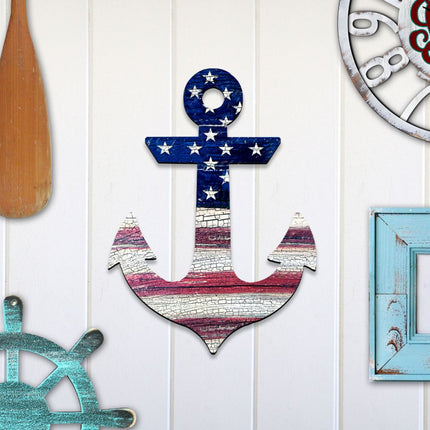 American Anchor Holiday Door Decor by G. DeBrekht - American Christmas Decor - 8198913H-1