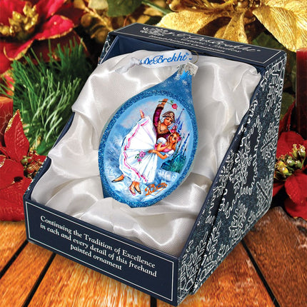 Nutcracker Dance Drop Glass Ornament by G. DeBrekht - Christmas Decor - 757-023-3