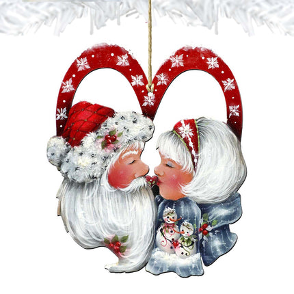 Merry Kissmas! Wooden Ornaments by Jamie Mills-Price - Christmas Decor - 8457514-4