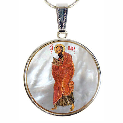 Saint Paul Silver Plated Mother of Pearl Necklace - 43035-1