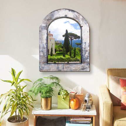 Castle by the Sea Wooden Wall Art by G. DeBrekht - Coastal Sea-Life Decor - 8491002W-2