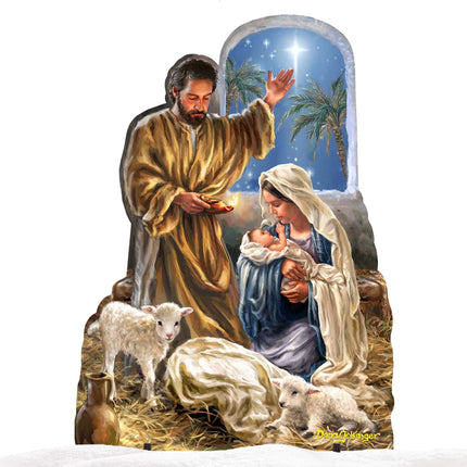 Glory to God Nativity Outdoor Decor by D. Gelsinger - Nativity Holiday Decor - 8461045F-DG-4