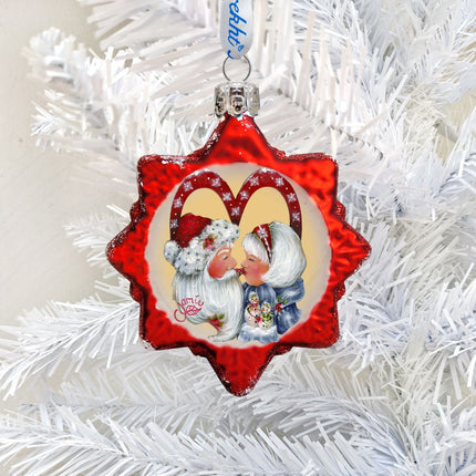 So Much in Love Mercury Glass Ornament by Jamie Mills-Price - Christmas Santa Snowman Decor - 778209-7514-1