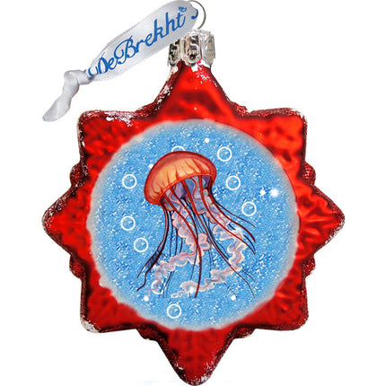 Under the Sea Mercury Glass Ornaments Set of 3 by G. DeBrekht - Coastal Holiday Decor - 770136S3-3