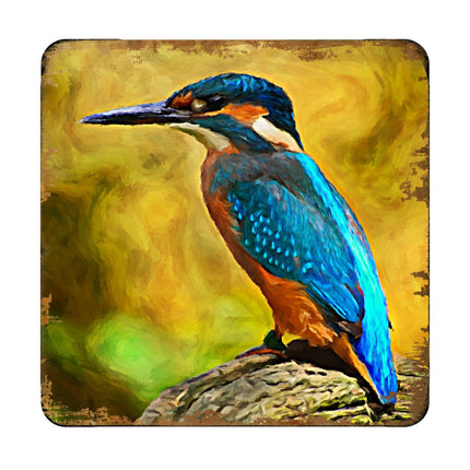 Bird Wooden Cork Coasters Gift Set of 4 by Nature Wonders - Nature Wildlife Decor  - 95298C-S4-3