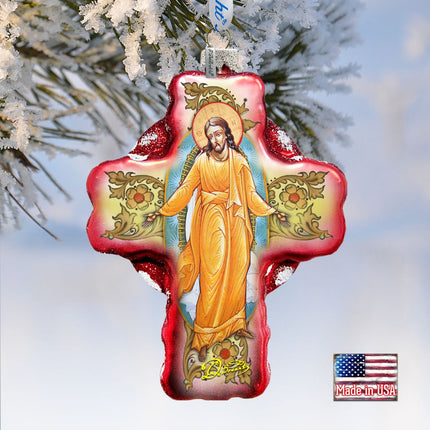 Chrysostom Glass Ornament by G. DeBrekht - Nativity Holiday Decor - 758-007-1